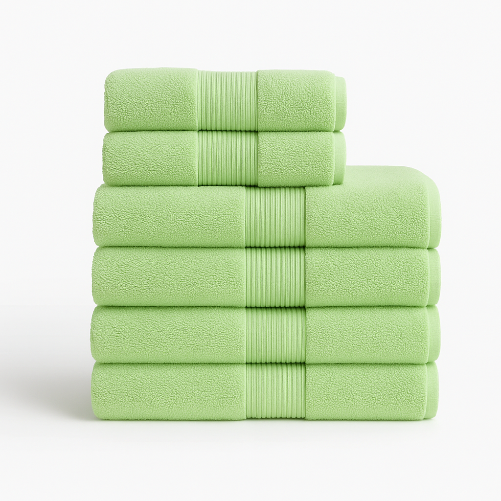 Egyptian Cotton Luxury Bath Set - Hotel Spa Quality (6pcs)