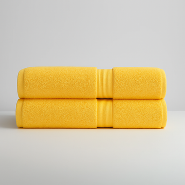 Egyptian Cotton Bath Towels - Stay Soft Forever (2pcs, 59x28in)