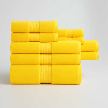 Egyptian Cotton Spa Collection - Luxury Hotel Towels (10pcs)