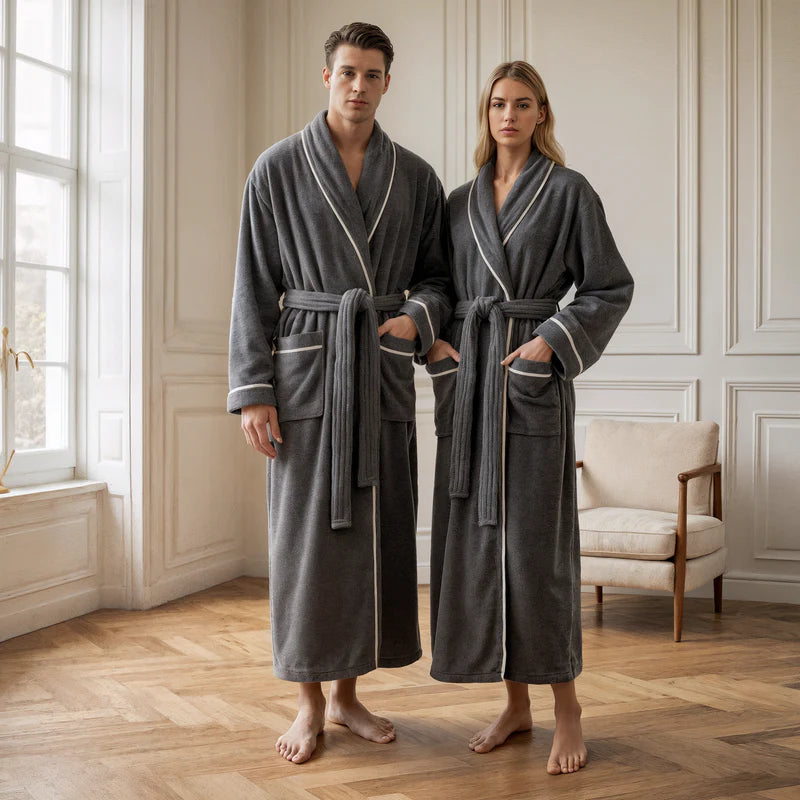 Egyptian Cotton Luxury Bath Robe - Hotel Spa Experience