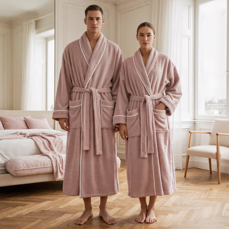 Egyptian Cotton Luxury Bath Robe - Hotel Spa Experience