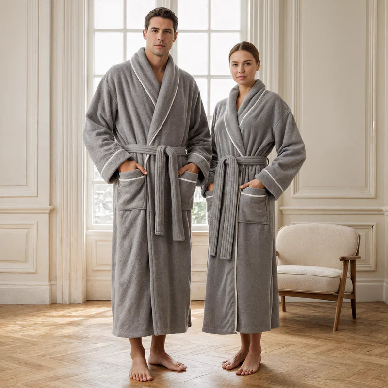 Egyptian Cotton Luxury Bath Robe - Hotel Spa Experience