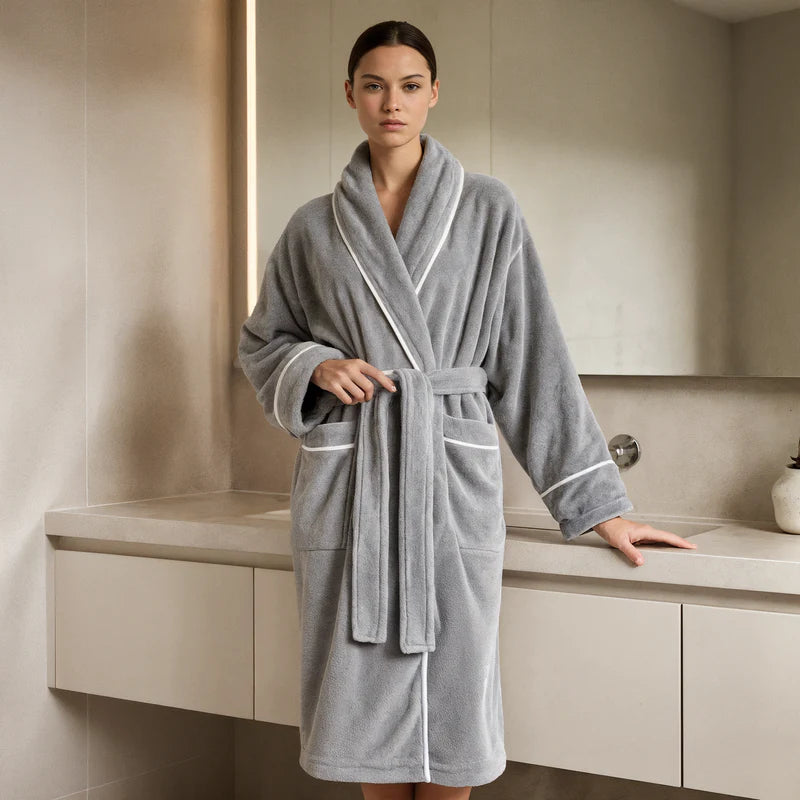 Egyptian Cotton Luxury Bath Robe - Hotel Spa Experience