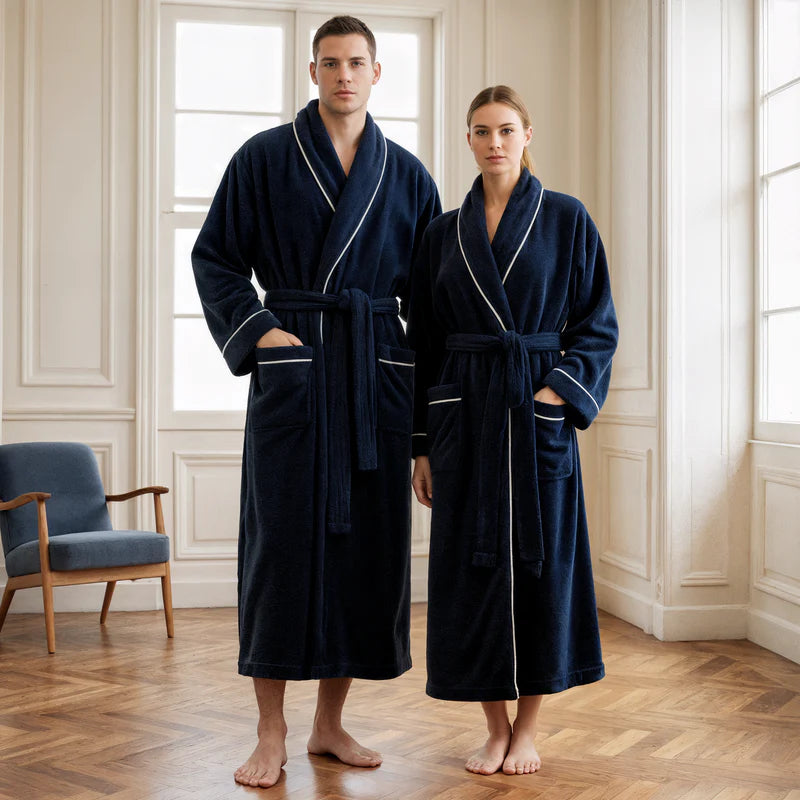 Egyptian Cotton Luxury Bath Robe - Hotel Spa Experience