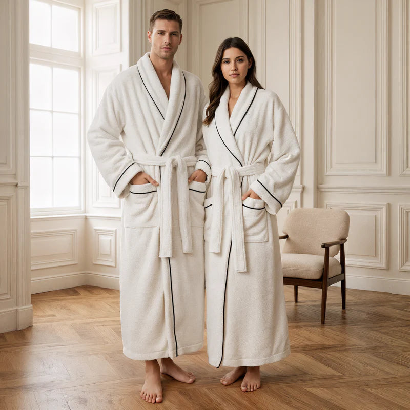 Egyptian Cotton Luxury Bath Robe - Hotel Spa Experience