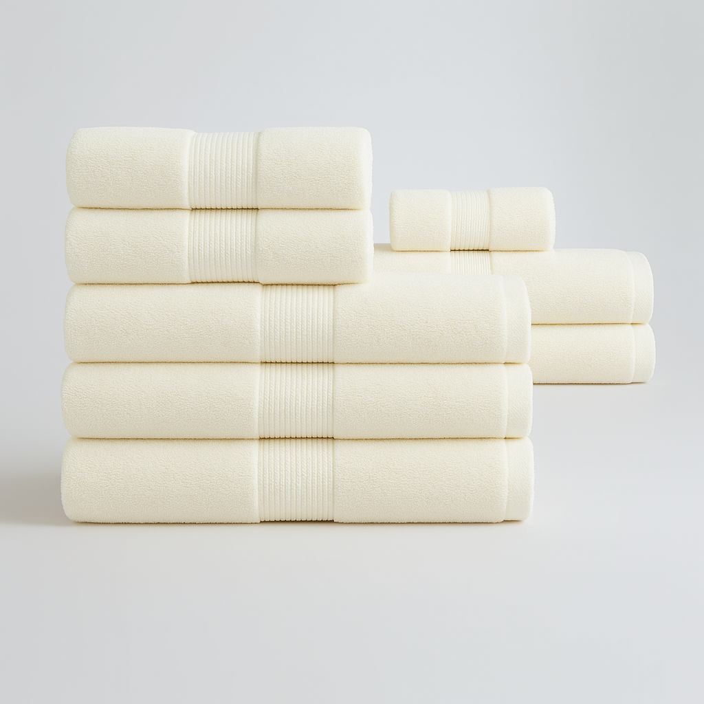 Egyptian Cotton Spa Collection - Luxury Hotel Towels (10pcs)