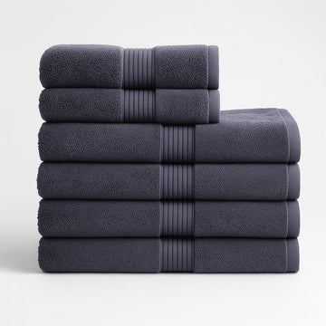 Egyptian Cotton Luxury Bath Set - Hotel Spa Quality (6pcs)
