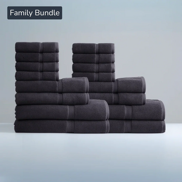 Egyptian Cotton Family Bath Bundle - Hotel-Quality Luxury (16pcs)