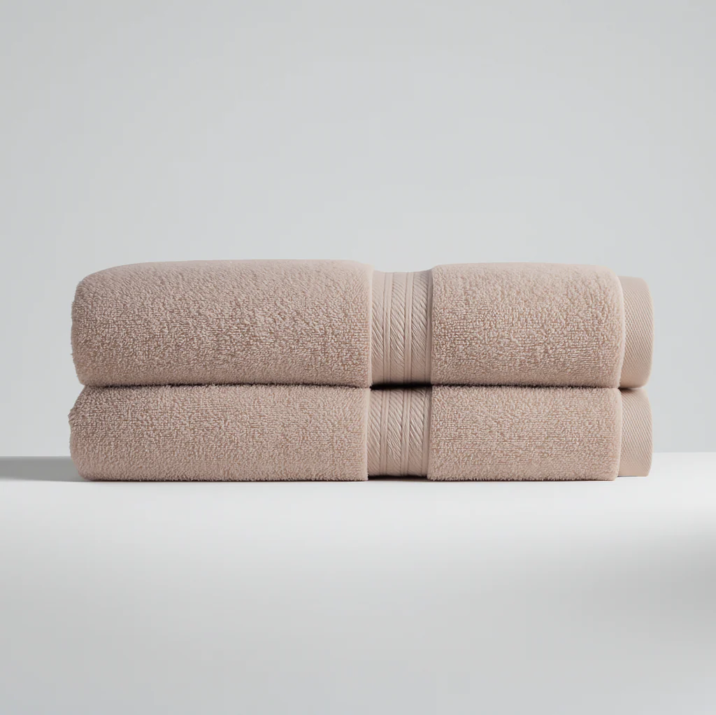 Egyptian Cotton Bath Towels - Stay Soft Forever (2pcs, 59x28in)