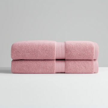 Egyptian Cotton Bath Towels - Stay Soft Forever (2pcs, 59x28in)