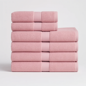 Egyptian Cotton Luxury Bath Set - Hotel Spa Quality (6pcs)